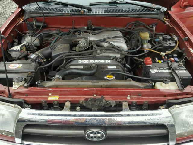 JT3GN86R8V0037376 - 1997 TOYOTA 4RUNNER SR MAROON photo 7