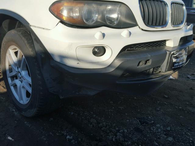 5UXFA13535LY06357 - 2005 BMW X5 3.0I WHITE photo 9