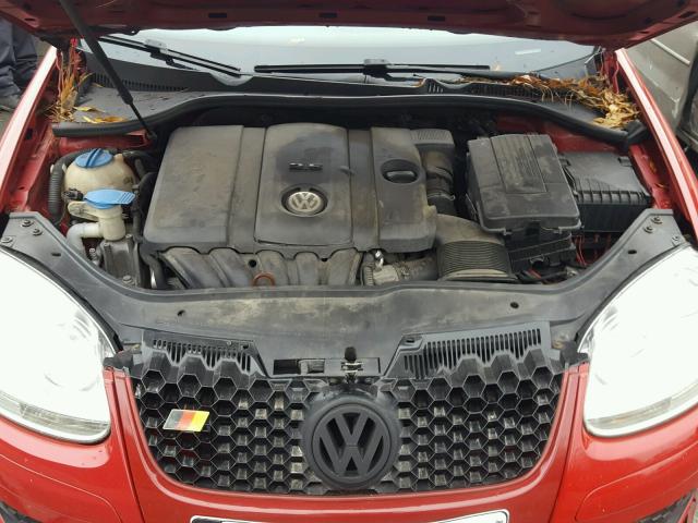 3VWAZ7AJ4AM079582 - 2010 VOLKSWAGEN JETTA LIMI RED photo 7