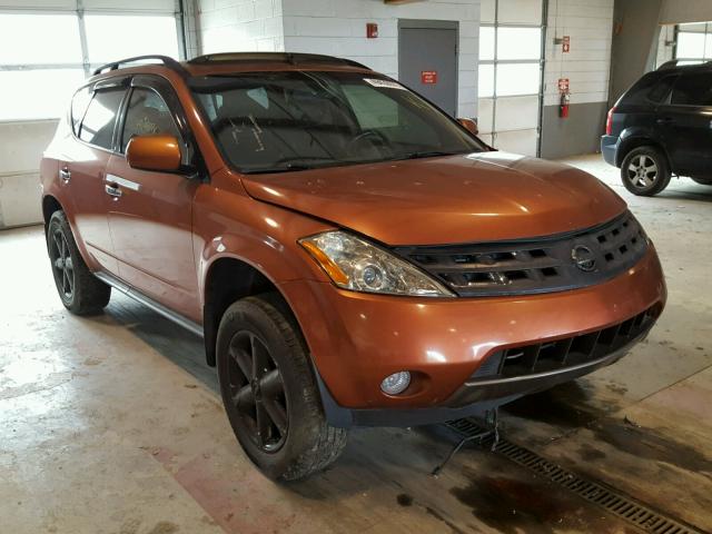 JN8AZ08WX3W228340 - 2003 NISSAN MURANO SL ORANGE photo 1