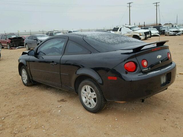 1G1AL15F377416911 - 2007 CHEVROLET COBALT LT BLACK photo 3