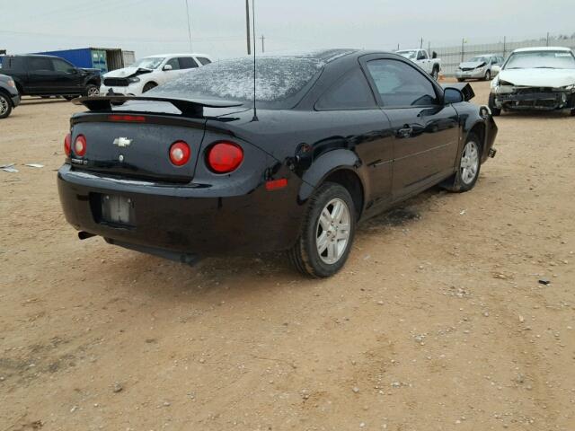 1G1AL15F377416911 - 2007 CHEVROLET COBALT LT BLACK photo 4