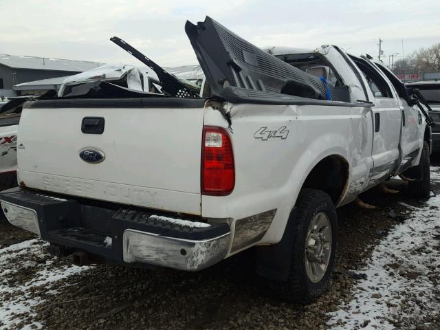 1FTWW31Y18EE39382 - 2008 FORD F350 SRW S WHITE photo 4