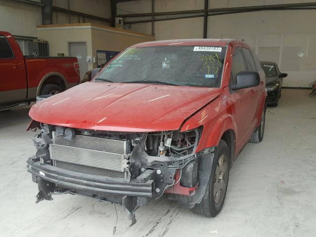 3C4PDCAB4CT389737 - 2012 DODGE JOURNEY SE RED photo 2