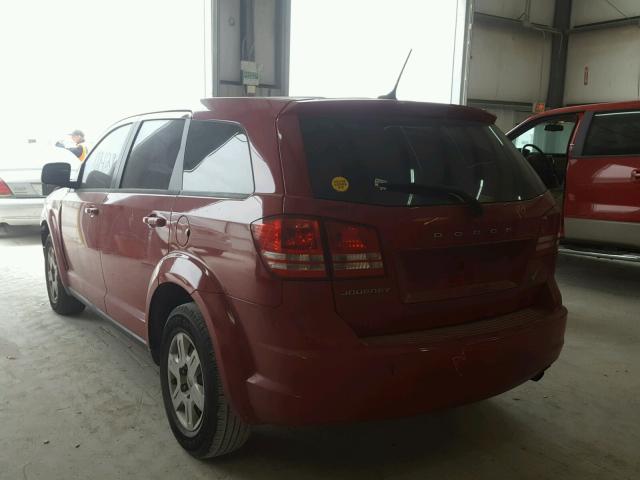 3C4PDCAB4CT389737 - 2012 DODGE JOURNEY SE RED photo 3