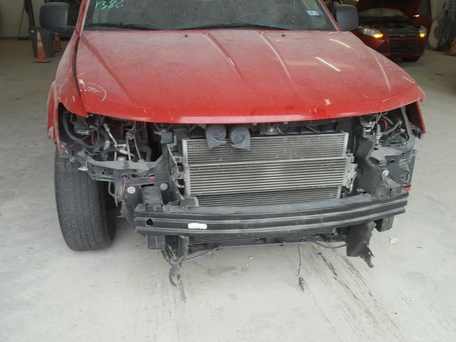 3C4PDCAB4CT389737 - 2012 DODGE JOURNEY SE RED photo 9