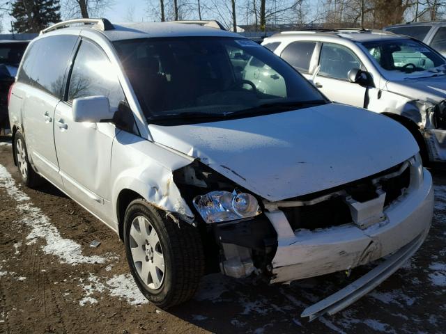 5N1BV28U25N118733 - 2005 NISSAN QUEST S WHITE photo 1