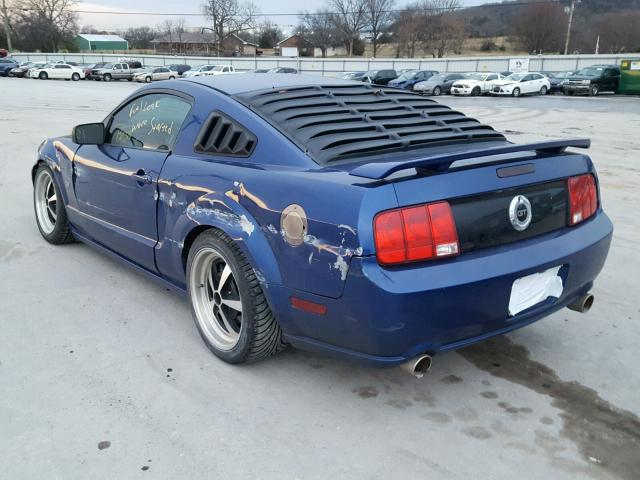 1ZVFT82HX55153883 - 2005 FORD MUSTANG GT BLUE photo 3