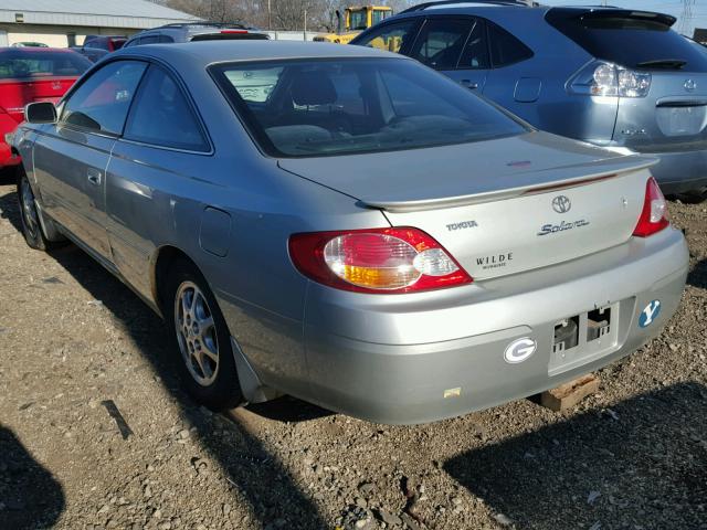 2T1CE22P63C026035 - 2003 TOYOTA CAMRY SOLA SILVER photo 3