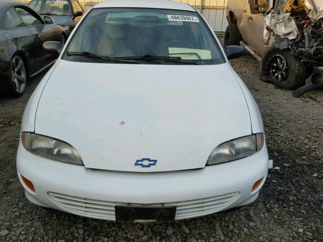 1G1JC5241X7289330 - 1999 CHEVROLET CAVALIER WHITE photo 9