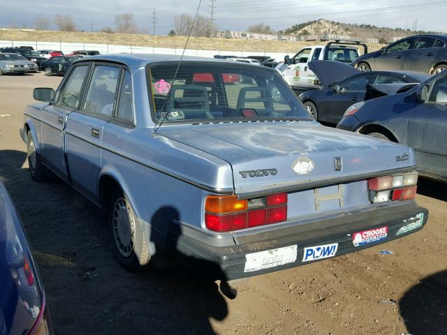 YV1AA8847M1450567 - 1991 VOLVO 240 BLUE photo 3