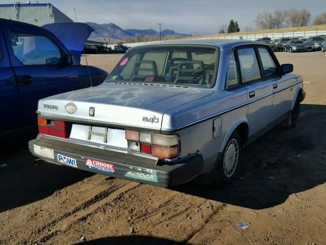 YV1AA8847M1450567 - 1991 VOLVO 240 BLUE photo 4