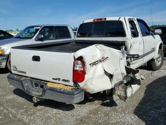 5TBBT44125S458999 - 2005 TOYOTA TUNDRA ACC WHITE photo 4