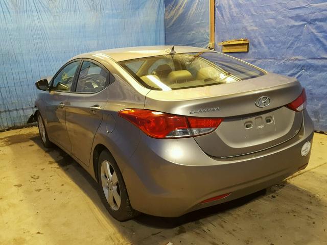 5NPDH4AE2CH149433 - 2012 HYUNDAI ELANTRA GL TAN photo 3