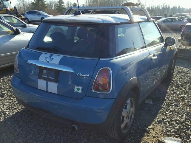 WMWMF33518TT62239 - 2008 MINI COOPER BLUE photo 4