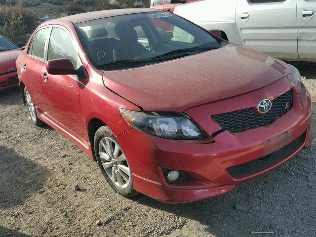 1NXBU40E89Z084652 - 2009 TOYOTA COROLLA BA RED photo 1