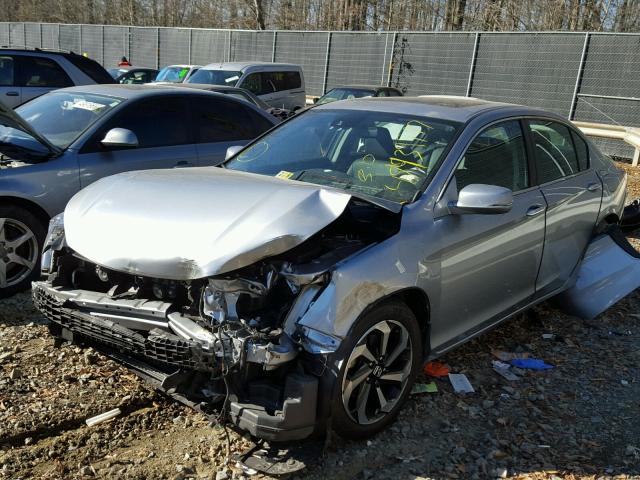 1HGCR2F97HA087505 - 2017 HONDA ACCORD EXL GRAY photo 2