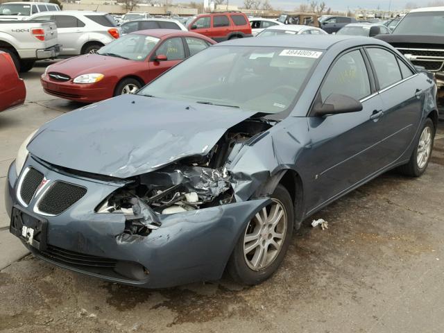 1G2ZG558664127274 - 2006 PONTIAC G6 SE1 BLUE photo 2