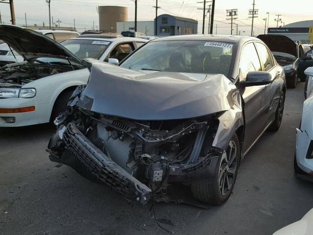 1HGCR2F8XHA223536 - 2017 HONDA ACCORD EXL GRAY photo 2