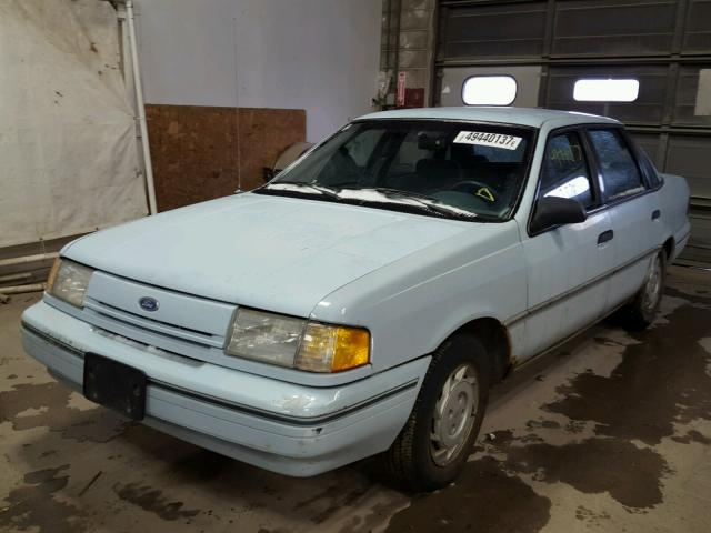 2FAPP36XXNB147261 - 1992 FORD TEMPO GL BLUE photo 2