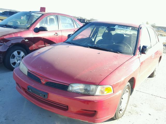 JA3AY26A7WU040312 - 1998 MITSUBISHI MIRAGE DE RED photo 2