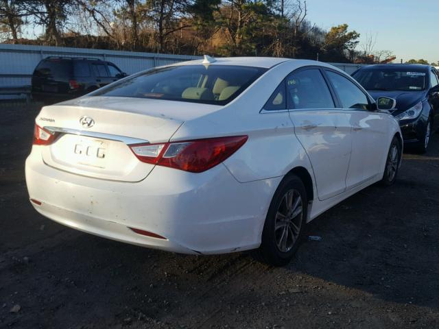 5NPEB4AC1DH648732 - 2013 HYUNDAI SONATA GLS WHITE photo 4