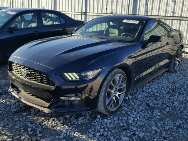 1FA6P8TH5F5430288 - 2015 FORD MUSTANG BLACK photo 2