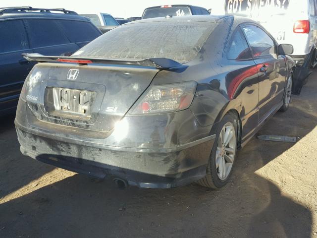 2HGFG21516H713393 - 2006 HONDA CIVIC SI BLACK photo 4