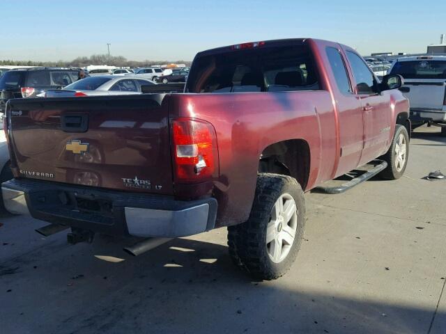 2GCEC19J481272999 - 2008 CHEVROLET SILVERADO MAROON photo 4