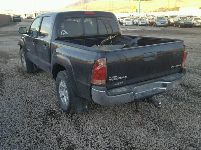 5TELU42NX8Z556409 - 2008 TOYOTA TACOMA DOU BLACK photo 3