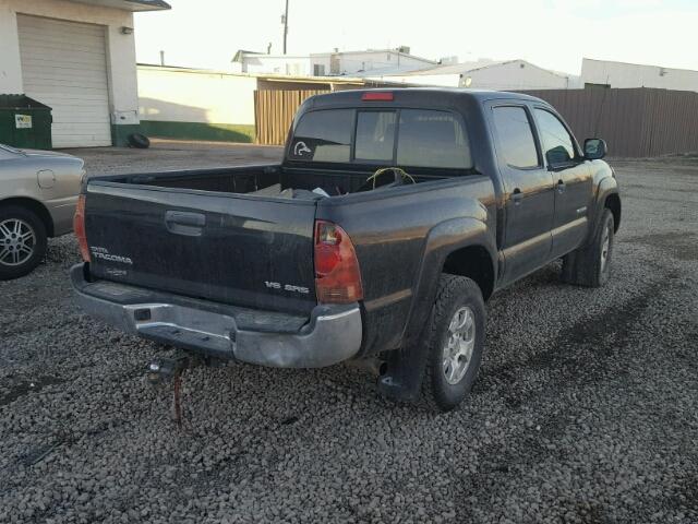 5TELU42NX8Z556409 - 2008 TOYOTA TACOMA DOU BLACK photo 4