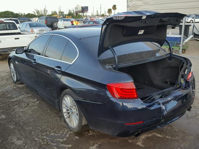 WBAFR7C51BC607880 - 2011 BMW 535 I BLUE photo 3