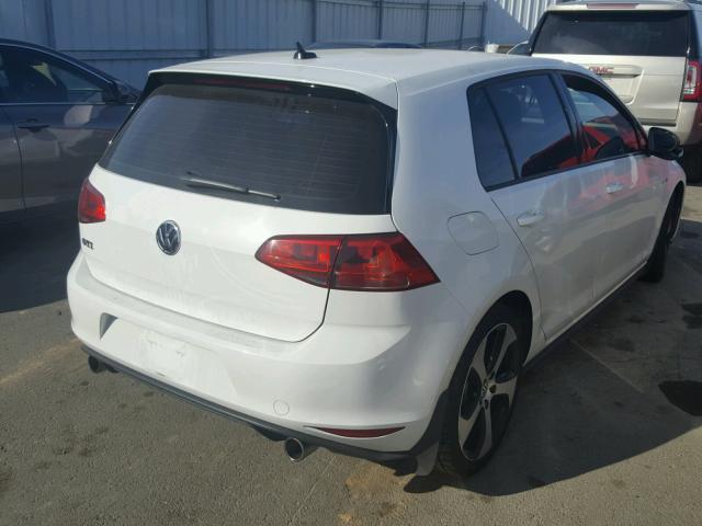 3VW4T7AU7FM007792 - 2015 VOLKSWAGEN GTI WHITE photo 4