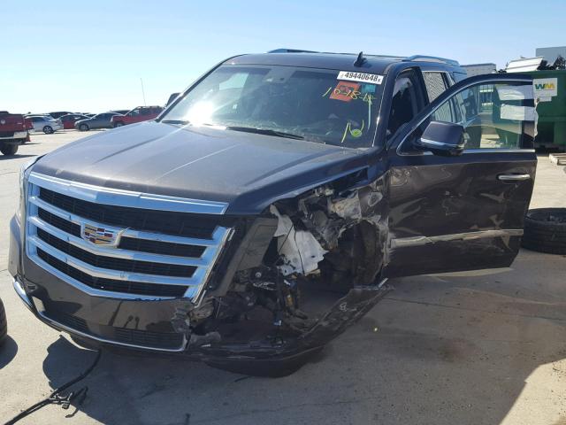 1GYS3NKJ9FR531747 - 2015 CADILLAC ESCALADE P GRAY photo 2