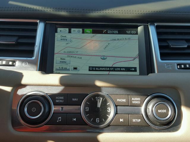 SALSK2D40DA805159 - 2013 LAND ROVER RANGE ROVE BLUE photo 9