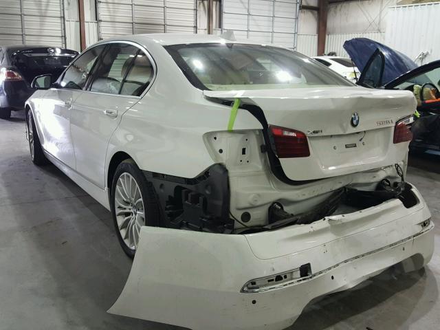 WBA5A7C58FD627854 - 2015 BMW 528 XI WHITE photo 3