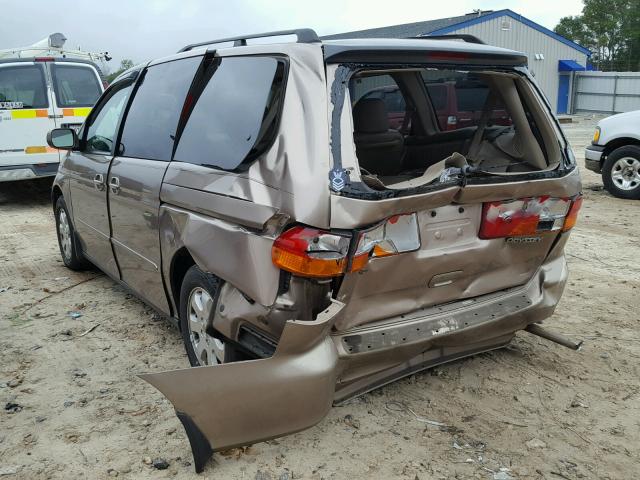 5FNRL18973B104787 - 2003 HONDA ODYSSEY EX TAN photo 3