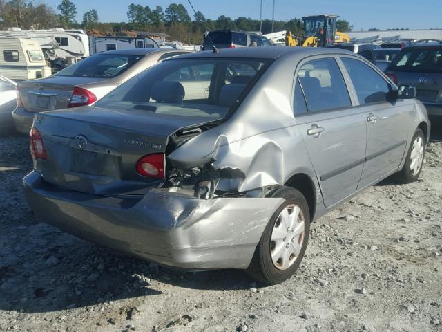 1NXBR32E74Z201090 - 2004 TOYOTA COROLLA CE GRAY photo 4