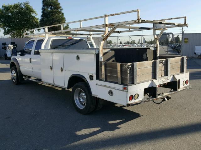 1FDXW46P95EC89488 - 2005 FORD F450 SUPER WHITE photo 3