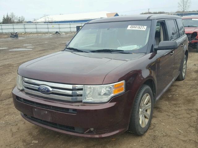 2FMGK5BC1ABA58739 - 2010 FORD FLEX SE BROWN photo 2