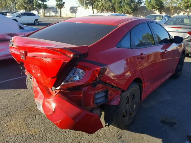 2HGFC2F55GH567263 - 2016 HONDA CIVIC LX RED photo 4