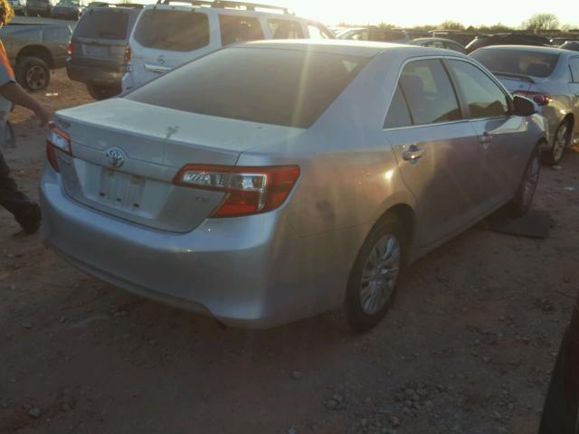 4T4BF1FKXCR260376 - 2012 TOYOTA CAMRY BASE SILVER photo 4