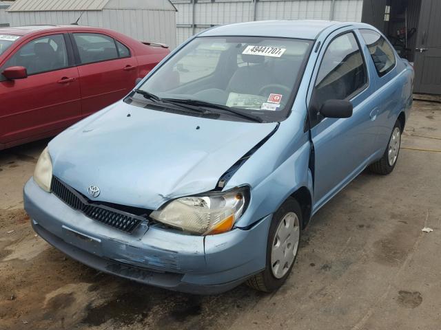 JTDAT123820240697 - 2002 TOYOTA ECHO BLUE photo 2