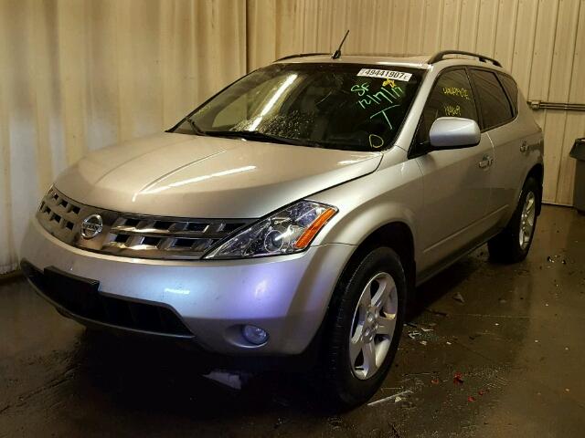 JN8AZ08W43W227670 - 2003 NISSAN MURANO SL SILVER photo 2