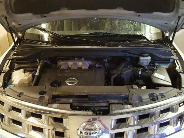 JN8AZ08W43W227670 - 2003 NISSAN MURANO SL SILVER photo 7