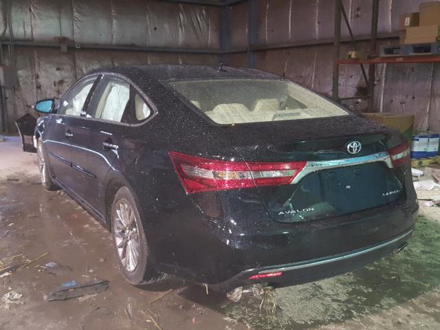 4T1BK1EB1GU216506 - 2016 TOYOTA AVALON XLE BLACK photo 3