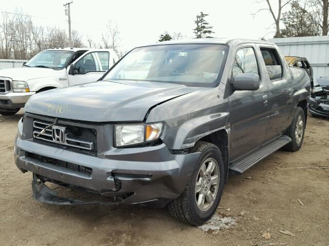 2HJYK16547H516272 - 2007 HONDA RIDGELINE CHARCOAL photo 2