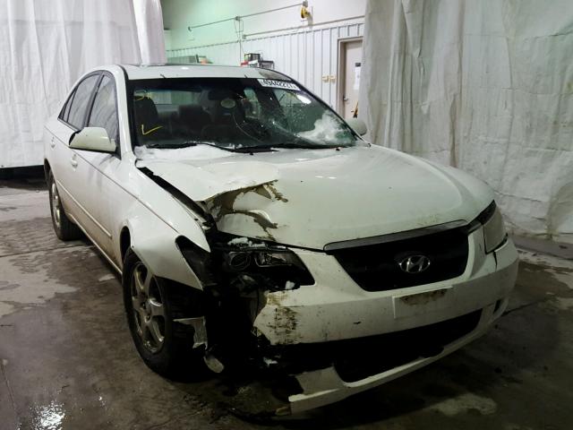 5NPEU46FX6H127430 - 2006 HYUNDAI SONATA GLS WHITE photo 1