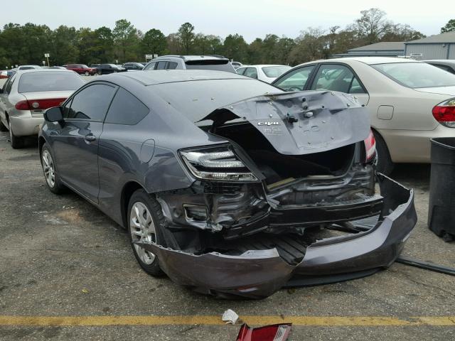 2HGFG3B59EH509699 - 2014 HONDA CIVIC LX GRAY photo 3