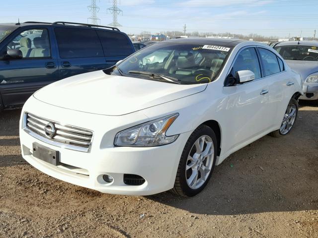 1N4AA5AP5DC814987 - 2013 NISSAN MAXIMA S WHITE photo 2